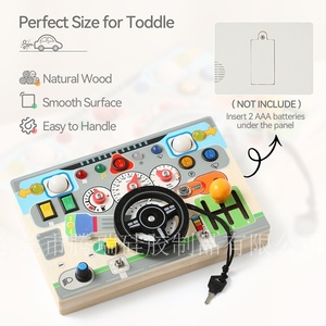 <span class=keywords><strong>Volante</strong></span> de Madera Montessori para Educación Temprana, Tablero de Actividades de Simulación para Niños (4-6 Años), <span class=keywords><strong>Juguete</strong></span> Educativo de Juego de Imitación - Product Image 4