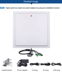 Chafon cf6c1 nhận dạng xe UHF RFID Đầu đọc tầm xa 15 mét Trắng đúc nhôm ABS RS232/Wiegand 860-960MHz - Product Image 6