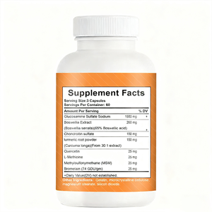 OEM Pillen Glucosamin Chondroitin Kurkuma & MSM Fortgeschrittene Unterstützung für Gelenke & Knorpel Gesunde Beweglichkeit 60 Kapseln - Product Image 5