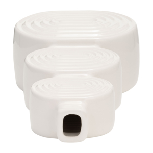 Vaso ovale impilabile in ceramica, stile moderno boho, per soggiorno, camera da letto, ufficio. - Product Image 6