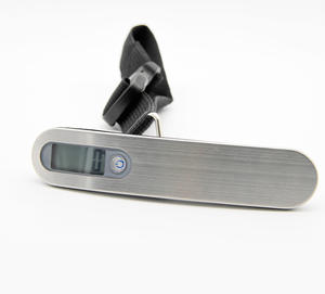 디지털 수하물 저울 50kg 휴대용 LCD 디스플레이 304 스테인레스 스틸 전자 저울 무게 균형 여행 가방 교수형 저울 - Product Image 2