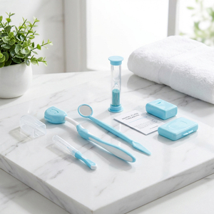 Kit <span class=keywords><strong>dentaire</strong></span> orthodontique 8-en-1 pour l'entretien <span class=keywords><strong>des</strong></span> appareils dentaires, ensemble de voyage professionnel <span class=keywords><strong>avec</strong></span> cire orthodontique, miroir, brosse interdentaire, support OEM/ODM - Product Image 6