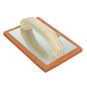 Truelle à plâtre en caoutchouc EVA haute densité avec manche en bois, éponge à béton, flotteur à carrelage, truelle à jointoiement, truelle en aluminium - Product Image 4