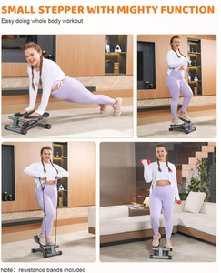 Mini Regolabile Torsione <span class=keywords><strong>Stepper</strong></span> Idraulico con Resistenza, Grande Non-Slittamento Del Piede Piatti e Monitor LCD - Product Image 2