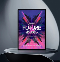 Cadre d'affichage publicitaire LED rectangulaire en alliage d'aluminium fin - Logo personnalisé, étanche et durable pour événements et promotions