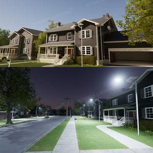 300W智能户外太阳能路灯ETD-900带遥控和运动传感器的一合一发光二极管灯 - Product Image 5