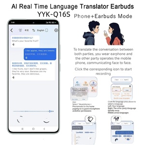 Q16s Ai Dịch Earbuds Ngay Lập Tức Phiên Dịch Bằng Giọng Nói Thông Minh Thời Gian Thực 144 Ngôn Ngữ Tai Nghe Thời Gian Thực Dịch Tai Nghe Thể Thao - Product Image 3