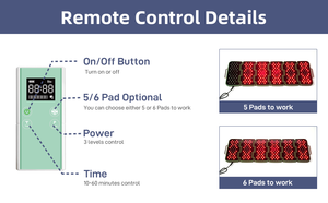 Thérapie infrarouge à la lumière rouge Flexible 945nm dispositif de traitement de la colonne vertébrale masseur de dos soulagement de la douleur panneau de physiothérapie - Product Image 5