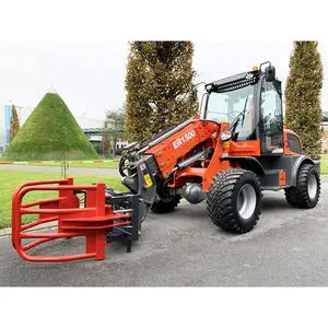 Everun CE Approved ER1500 Front End Loader With Telescopic Boom 1.5T Hydraulic Front End Mini Telehandler
