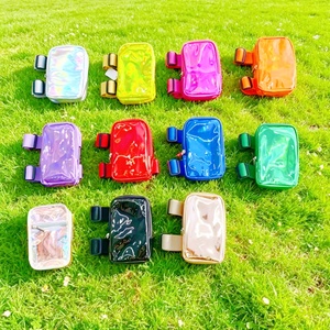 Sac de cuisse holographique en PU à faible MOQ, prêt à être expédié, sac de jambe pour carnaval, sac de téléphone étanche pour sports de plein air - Product Image 4