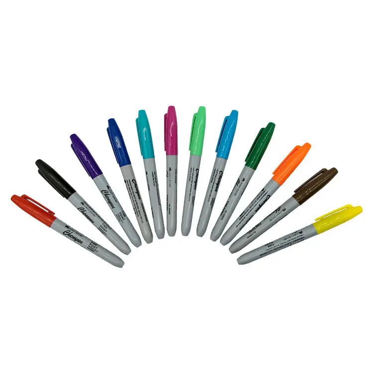 متعدد الألوان الجميلة تلميح علامة دائمة للماء حبر لا يُمحى قلم تحديد