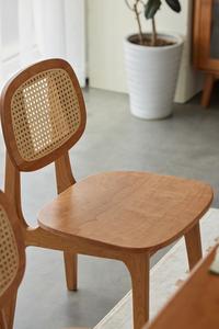 K9121 New Style Natural <strong>Rattan</strong> Meeting Cafe <strong>Chair</strong> Cherry Wood Dinning Restaurant <strong>Rattan</strong> Dinning <strong>Chair</strong> - Product Image 2