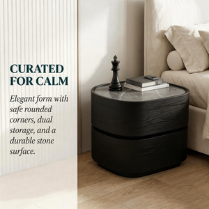 Muebles <span class=keywords><strong>de</strong></span> Dormitorio Modernos <span class=keywords><strong>de</strong></span> Madera <span class=keywords><strong>de</strong></span> Lujo con Cajones <span class=keywords><strong>de</strong></span> Mármol, Mesa <span class=keywords><strong>de</strong></span> Noche <span class=keywords><strong>de</strong></span> Nogal Estilo Mediados <span class=keywords><strong>de</strong></span> Siglo para Dormitorio - Product Image 1