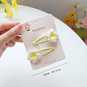 All'ingrosso bella Plumeria forcine per le donne ragazza carino frangia laterale principessa fermagli per capelli per bambini Sakura accessori per capelli - Product Image 4