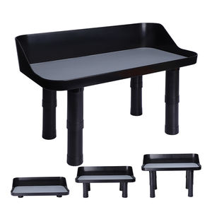 Support surélevé personnalisé pour gamelles de nourriture et d'eau, support de gamelle pour chien réglable avec coussinets en caoutchouc antidérapants, double usage - Product Image 1