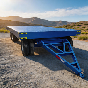 Chariot de transport robuste pour atelier, plateforme logistique à quatre roues directionnelles, <span class=keywords><strong>remorque</strong></span> de transfert pour la manutention des matériaux - Product Image 6