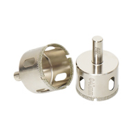 Jeu de 19 forets diamantés de 6-60 mm pour verre, carrelage, marbre et céramique