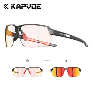 Gafas de Ciclismo Fotocromáticas KAPVOE - Gafas Deportivas Polarizadas <span class=keywords><strong>para</strong></span> Hombre, Gafas de Sol de Diseño con Protección UV400 <span class=keywords><strong>para</strong></span> Correr y Senderismo - Product Image 1