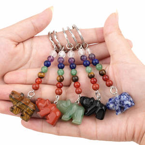 سلسلة مفاتيح جميلة متعددة الألوان على شكل دب قطبي مناسبة للحقيبة اليومية بسعر الجملة - Product Image 4