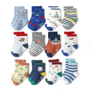 Happy Children Floor Socks Nouveau-né Toddler Infant Funny Boy Non Slip Grip Baby Anti Slip Kids Cartoon Socks Chaussettes en coton en stock - Product Image 2