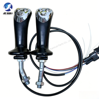 Accessoire de joystick d'excavatrice modifié Juexuan, levier de commande électronique hydraulique à 3 touches, prise triangulaire, pince de préhension pour bois