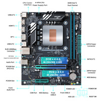 ERYING Motherboard Desktop M-ATX Hemat Daya 45W Core I5-12600H DDR4 Efisiensi Tinggi SATA 3.0 LGA 1151 12-core 18MB L3 Cache Baru