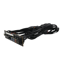 Caja de Pc de 1 a 3 puertos USB 3,0 Cable de extensión USB 3,1 interruptor de alimentación y LED Cable de Audio placa de circuito de impresión Cable de montaje en Panel de chasis