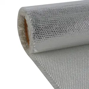 heat insulation 2mm silicate ceramic coated aluminum foil fiberglass cloth