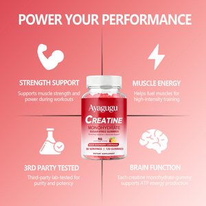 Gummies de créatine OEM pour hommes et femmes 5g Force musculaire Concentration cognitive Énergie Endurance Supplément végétalien sans sucre Étiquette - Product Image 3