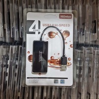 Cadeau de haute qualité LOGO OEM Slim 4-en-1 USB 2.0 Hub FCC CE ROHS Certificats Transfert de données 4 ports Ordinateur 480Mbps en stock