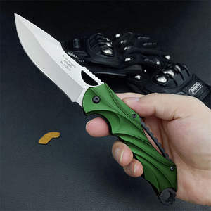 Couteau de poche tactique CJH420 440C, lame en acier inoxydable, manche en alliage d'aluminium, OEM, camping, EDC, survie, chasse, couteau pliant - Product Image 3