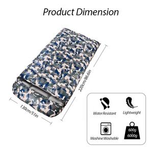 KingGearถุงนอนสำหรับคู่รัก,ถุงนอนแบบสอดตัวลงน้ำหนักเบามากสีขาวสำหรับ2คน - Product Image 6