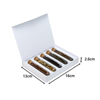 Boîte d'emballage de thé de luxe personnalisée, 6 compartiments, boîte de rangement rigide en papier pour thé en vrac et sachets de thé de qualité supérieure