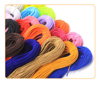 Stock Polyester Spandex Corde Élastique Vêtements Sac Cap String Cordon Élastique 1mm ~ 3mm Cordon Élastique Rond