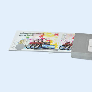 Nouvelles cartes à gratter personnalisées, billets imprimés, coupons avec estampage à chaud, billets <span class=keywords><strong>de</strong></span> loterie, argent à gratter - Product Image 3
