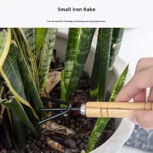 Trois pièces Mini ensemble d'outils de jardin pelle multifonctionnelle râteau bêche manuel ménage plante sol ameublissement pour jardinage bricolage - Product Image 3