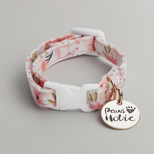 Personnalisé XS Petite Race Luxe Collier de Chien Moderne Coton Imprimé Doux Respirant Confortable Durable Éclairage Personnalisé Vente en Gros - Product Image 1