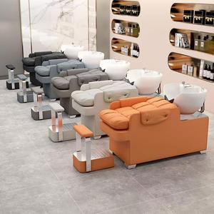 Sillón de Champú Portátil de Lujo Moderno con Lavabo de Cerámica para Salones de Belleza, Spa y Masajes - Muebles de Salón Duraderos - Product Image 5