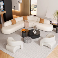 Canapé en tissu pour salon, design d'angle moderne, ensemble de canapés en L pour appartement, villa, salons de beauté, ensemble de tables basses, hôtel