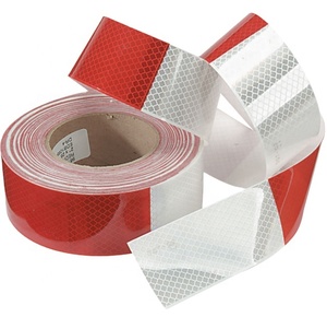 Cinta reflectante roja y blanca impermeable para exteriores 3 M 983D, cinta reflectante de advertencia de seguridad adhesiva fuerte para exteriores, cinta reflectora - Product Image 5