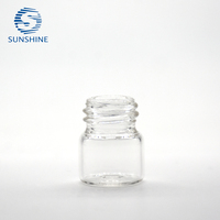 Botol Kaca Mini 1ml untuk Minyak Atsiri dengan Tutup Plastik, Warna Transparan