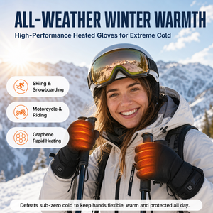 Gants chauffants personnalisés avec zones chauffantes en graphène, options de tailles du S au XXL, personnalisation du logo OEM/ODM et emballage en boîte à marque privée - Product Image 5