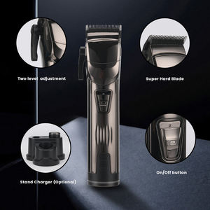 Tondeuse à cheveux de qualité barbier avec batterie 2500mAh et ensemble complet de peignes limiteurs de sept tailles - Product Image 4