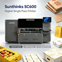 Imprimante numérique Sunthinks la plus populaire, format d'impression 60 cm, vitesse rapide, impression en une seule passe pour l'emballage en carton ondulé