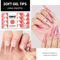 FZN Mat PMMA Usage Quotidien Conseils D'ongles Couverture Complète Long Stiletto Ovale Presse De Mariée Sur Les Ongles Faux Ongles Art En Vrac Approvisionnement Constructeur Uv Gel