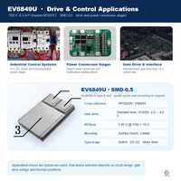 EvolE -100V -6.5A P-Channel Trench MOSFET SMD-0.5 (TO-257) Sakelar Beban Sisi Tinggi Tegangan Tinggi IRF9520N Setara