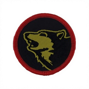 Badge de bras en feutre non tissé de luxe, personnalisé en 3D, motif Loup de Forêt 104, avec épingle de sécurité, à coudre ou thermocollant, pour la logistique - Product Image 1