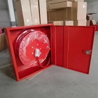 Armoire de rangement pour enrouleur de tuyau d'incendie avec serrure, en acier au carbone, équipement flexible de protection incendie et de lutte contre les incendies d'urgence