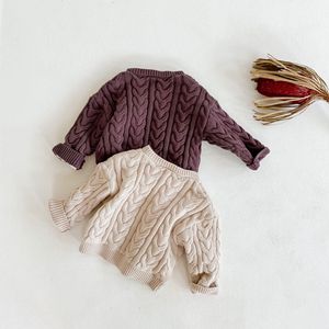 Conjunto de 4 Piezas de Ropa de Bebé de Algodón, Suéter Elástico, Mameluco con Gorro, Ropa de Moda para Niños - Product Image 1