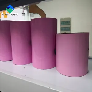 Pabrik Jiangtai Penjualan Langsung Merah Pink Ungu Biru Kuning Hijau Matte Glossy Lembar Plastik Pvc atau Gulungan